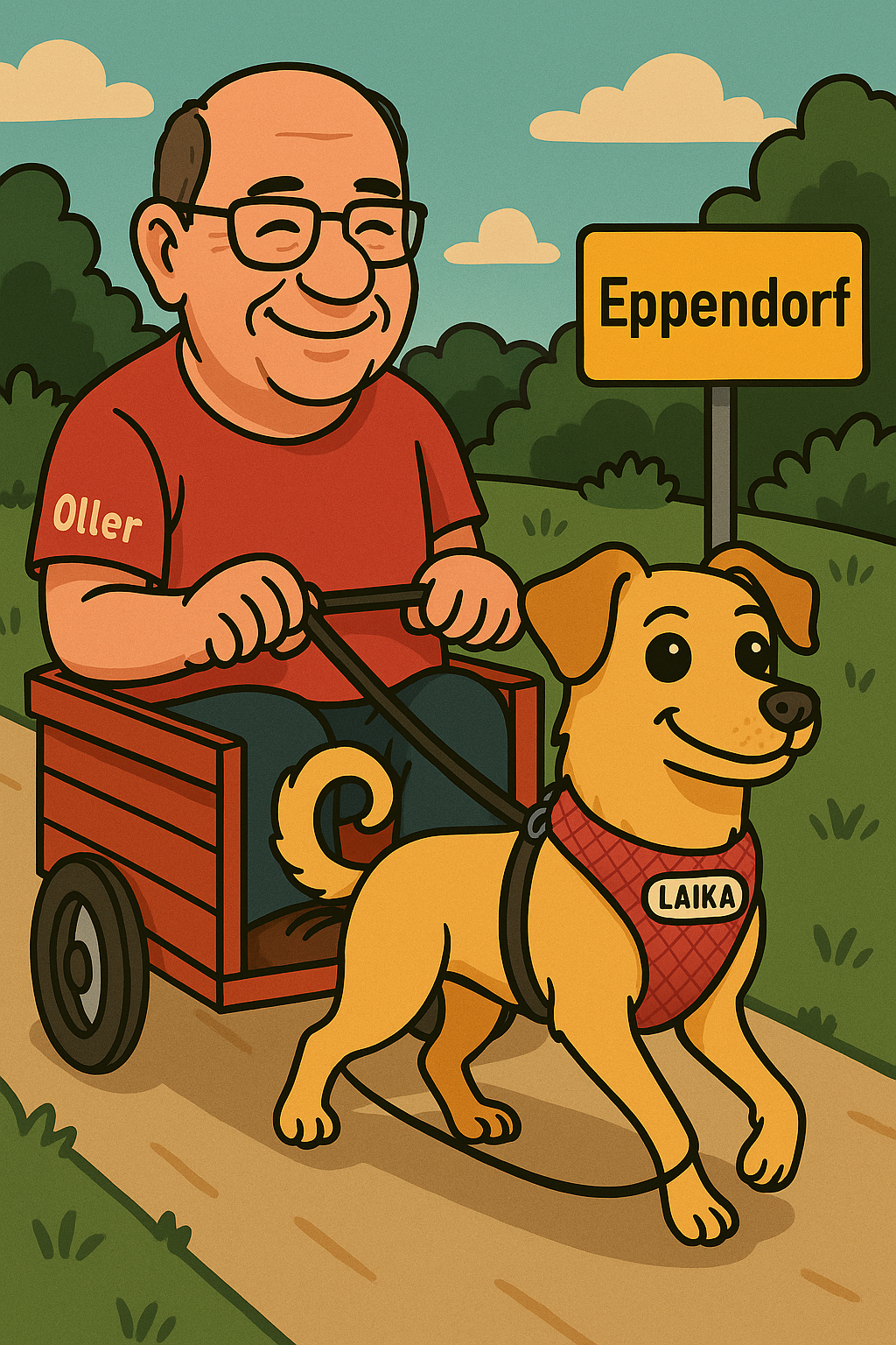 Rolf der Oller mit Laika