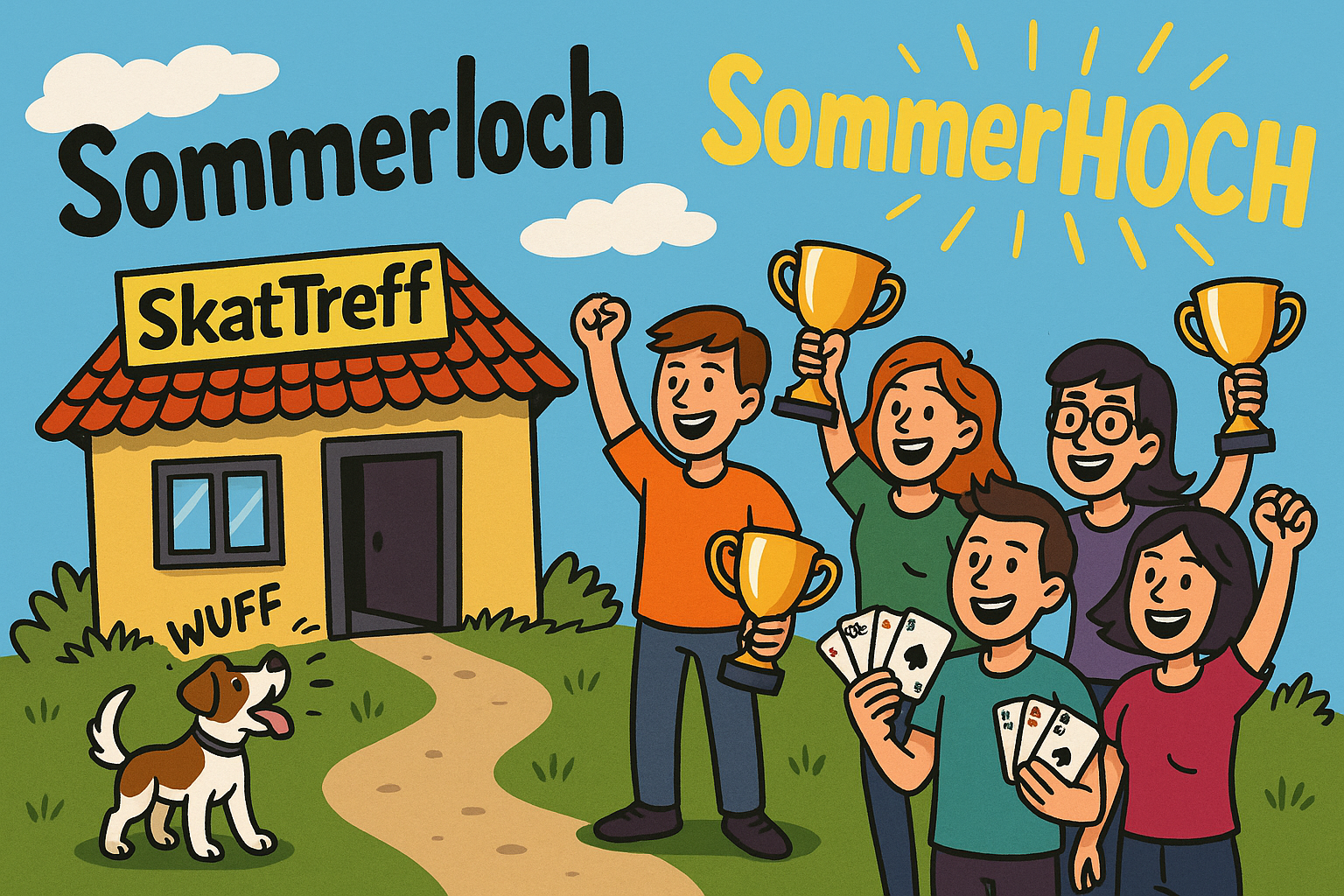 Comic Sommerhoch statt Sommerloch SkatTreff Eppendorf