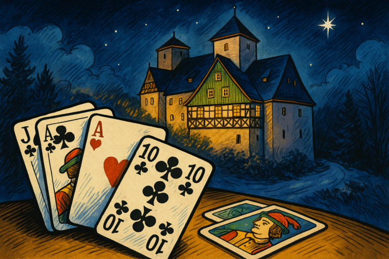 Schloss-Feeling. Skat-Action.