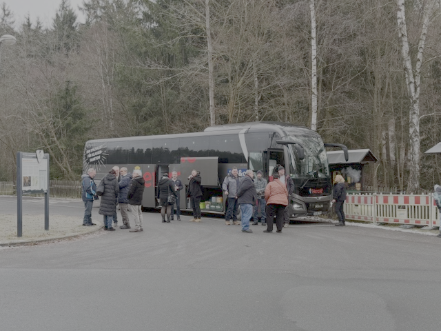 Unser Reisebus unterwegs bei der Vereinsfahrt im Vorjahr